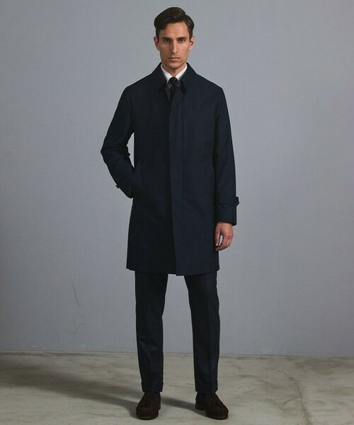 gotairiku / ゴタイリク ステンカラーコート | 25年新作/3シーズン対応【防水/軽量/シワになりにくい】メランジカルゼ ステンカラーコート_無地 | 詳細2