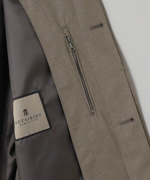 gotairiku / ゴタイリク ステンカラーコート | 25年新作/3シーズン対応【防水/軽量/シワになりにくい】メランジカルゼ ステンカラーコート_無地 | 詳細29