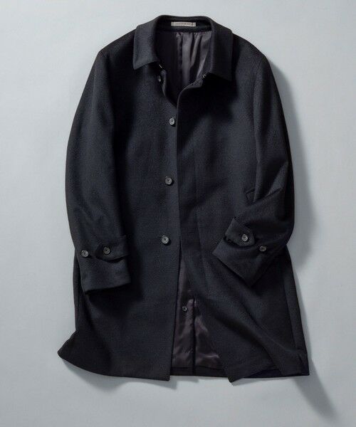 gotairiku/ゴタイリク ライトウェイトアンゴラ ステンカラーコート ブラック系 M gotairiku/ゴタイリク ライトウェイトアンゴラ ステンカラーコート ブラック系 M