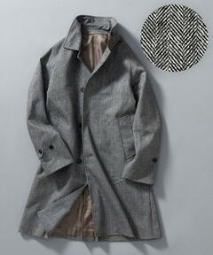 gotairiku / ゴタイリク ステンカラーコート | 【薄中綿仕様】スーパーライトウエイトカシミヤブレンド ステンカラーコート