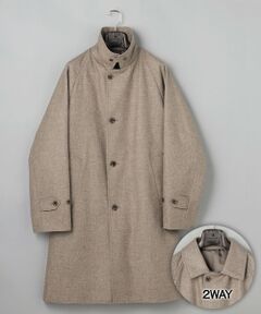 gotairiku / ゴタイリク ステンカラーコート | 【薄中綿仕様】スーパーライトウエイトカシミヤブレンド ステンカラーコート
