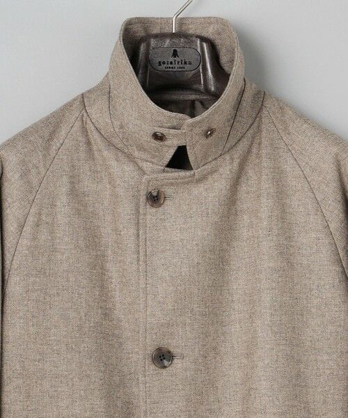 gotairiku / ゴタイリク ステンカラーコート | 【薄中綿仕様】スーパーライトウエイトカシミヤブレンド ステンカラーコート | 詳細5