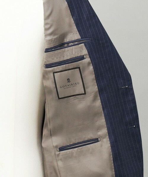 gotairiku / ゴタイリク セットアップ | 【Loro Piana Fabric】365 通年 3ピーススーツ(ネイビーストライプ) | 詳細11