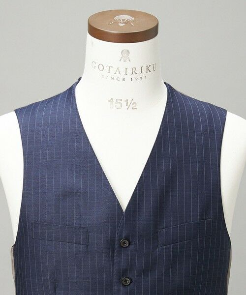 gotairiku / ゴタイリク セットアップ | 【Loro Piana Fabric】365 通年 3ピーススーツ(ネイビーストライプ) | 詳細14