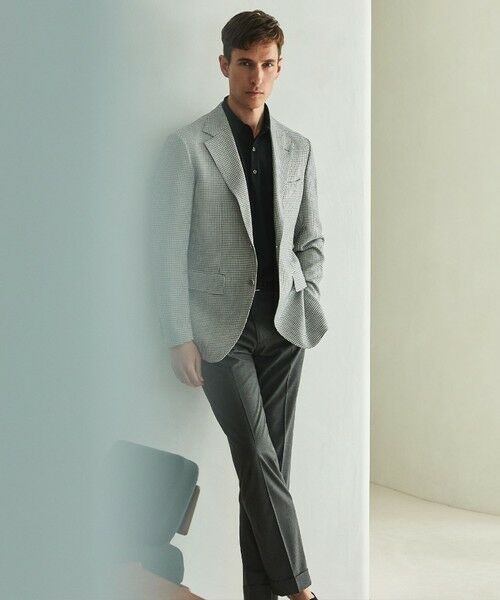 gotairiku / ゴタイリク テーラードジャケット | 【尾州】ストレッチメッシュジャケット_千鳥格子柄 | 詳細1