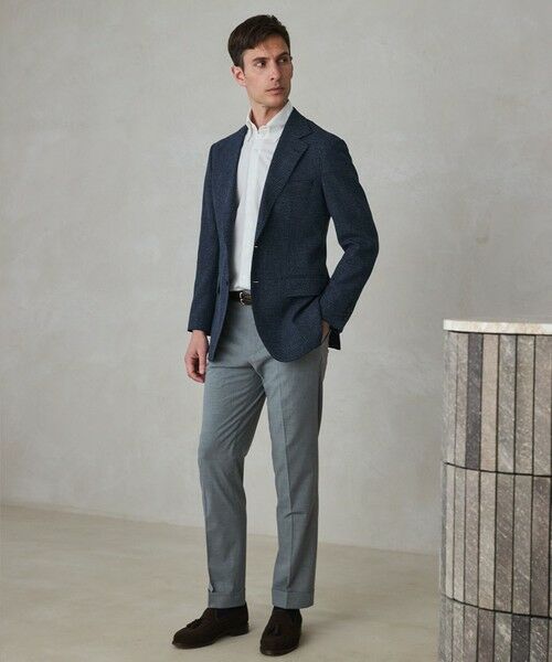 gotairiku / ゴタイリク テーラードジャケット | 【尾州】ストレッチメッシュジャケット_千鳥格子柄 | 詳細4