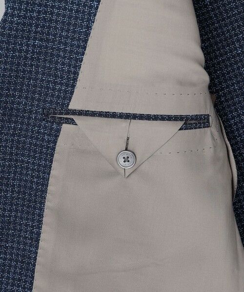 gotairiku / ゴタイリク テーラードジャケット | 【尾州】ストレッチメッシュジャケット_千鳥格子柄 | 詳細13