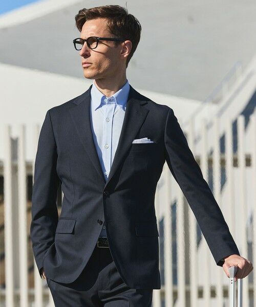 gotairiku / ゴタイリク テーラードジャケット | セットアップ対応【ウォッシャブル/シワになりにくい/ストレッチ】ウォッシャブル ウールジャケット(26年モデル)（ネイビー系）