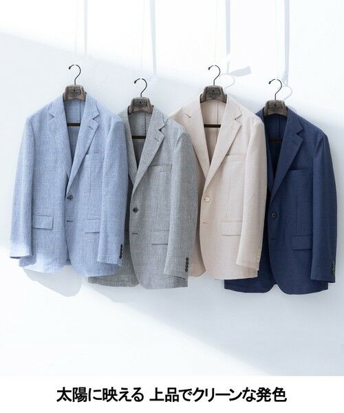 gotairiku / ゴタイリク テーラードジャケット | 新クオリティ/KINGサイズ追加【洗える/シワになりにくい】タイワンタフタ  擬麻ジャケット | 詳細11