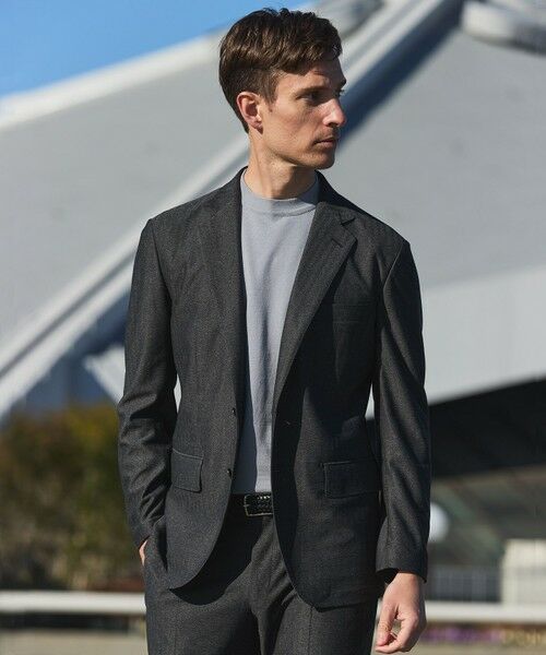 gotairiku / ゴタイリク テーラードジャケット | セットアップ対応【カイテキ７機能】ドライジャージー ジャケット_ヘリンボーン柄(26年モデル) | 詳細7