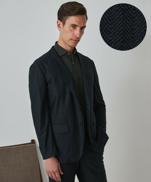 gotairiku / ゴタイリク テーラードジャケット | セットアップ対応【カイテキ７機能】ドライジャージー ジャケット_ヘリンボーン柄(26年モデル)（カーキ×ヘリンボーン柄）