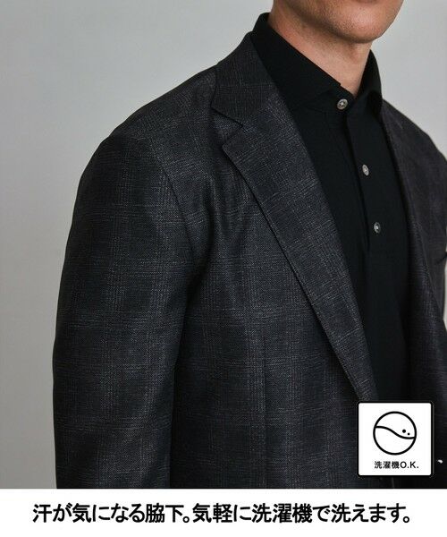 gotairiku / ゴタイリク テーラードジャケット | セットアップ仕様【猛暑対応の7機能】カラミ セットアップジャケット_グレンチェック(26年モデル) | 詳細4