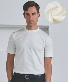 gotairiku / ゴタイリク カットソー | 仕事で着られる綿100%【クルー以上モック未満】カバーネック DRESS Tシャツ(26年モデル)