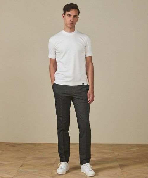 gotairiku / ゴタイリク カットソー | 仕事で着られる綿100%【クルー以上モック未満】カバーネック DRESS Tシャツ(26年モデル) | 詳細17