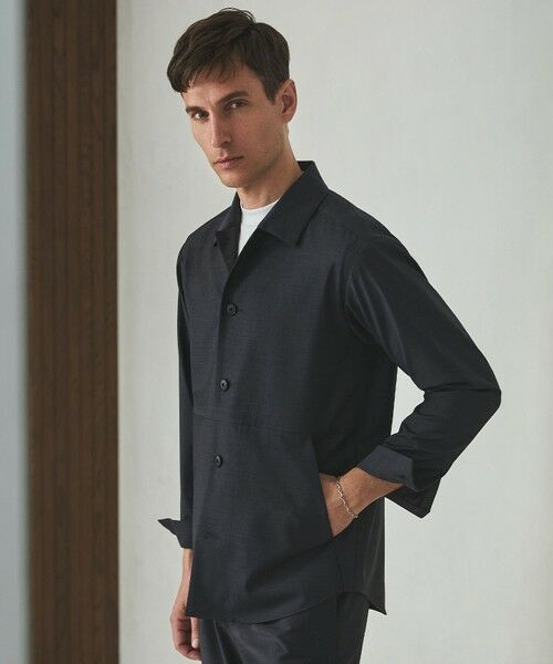 gotairiku / ゴタイリク カットソー | 仕事で着られる綿100%【クルー以上モック未満】カバーネック DRESS Tシャツ(26年モデル) | 詳細24