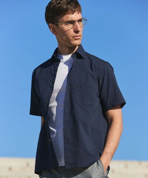 gotairiku / ゴタイリク カットソー | 仕事で着られる綿100%【クルー以上モック未満】カバーネック DRESS Tシャツ(26年モデル) | 詳細25
