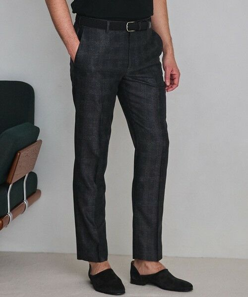 gotairiku / ゴタイリク その他パンツ | セットアップ仕様【猛暑対応の7機能】カラミ セットアップパンツ_グレンチェック(26年モデル)（グレー×グレンチェック柄）