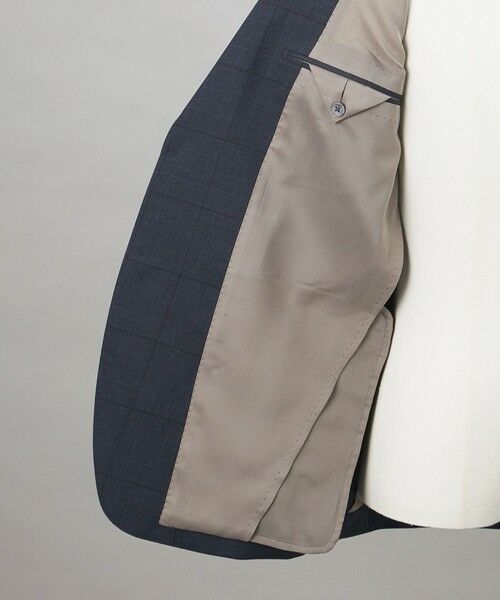 gotairiku / ゴタイリク セットアップ | シワになりにくい【御幸毛織/みゆきけおり】DRYSPINNER 平織スーツ_ネイビー格子 | 詳細11