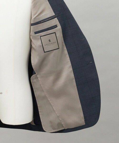 gotairiku / ゴタイリク セットアップ | シワになりにくい【御幸毛織/みゆきけおり】DRYSPINNER 平織スーツ_ネイビー格子 | 詳細12
