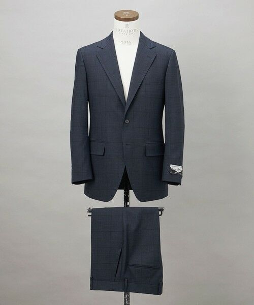 gotairiku / ゴタイリク セットアップ | シワになりにくい【御幸毛織/みゆきけおり】DRYSPINNER 平織スーツ_ネイビー格子 | 詳細2