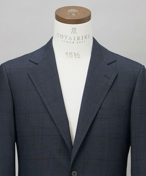 gotairiku / ゴタイリク セットアップ | シワになりにくい【御幸毛織/みゆきけおり】DRYSPINNER 平織スーツ_ネイビー格子 | 詳細5