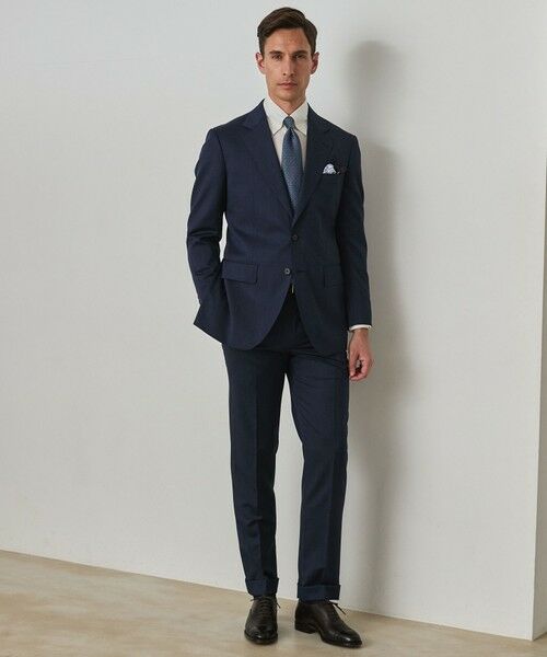 gotairiku / ゴタイリク セットアップ | 通年素材【CANONICO/カノニコ】SUPER110'sスーツ（ダルブルー系8）