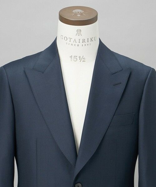 gotairiku / ゴタイリク セットアップ | シワになりにくい/通年素材【御幸毛織/みゆきけおり】Superio160 スーツ_ダークグリーン | 詳細7