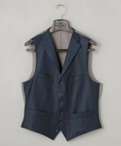 gotairiku / ゴタイリク ベスト | シワになりにくい/通年素材【御幸毛織/みゆきけおり】Superio160 ベスト_ダークグリーン