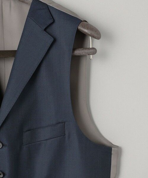 gotairiku / ゴタイリク ベスト | シワになりにくい/通年素材【御幸毛織/みゆきけおり】Superio160 ベスト_ダークグリーン | 詳細5