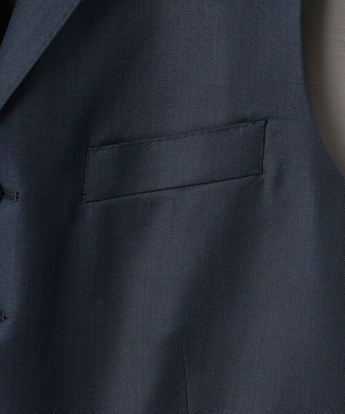 gotairiku / ゴタイリク ベスト | シワになりにくい/通年素材【御幸毛織/みゆきけおり】Superio160 ベスト_ダークグリーン | 詳細6