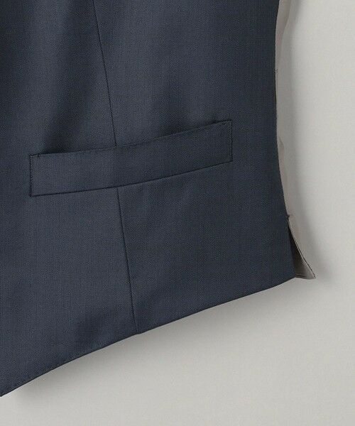 gotairiku / ゴタイリク ベスト | シワになりにくい/通年素材【御幸毛織/みゆきけおり】Superio160 ベスト_ダークグリーン | 詳細7