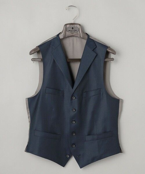 gotairiku / ゴタイリク ベスト | シワになりにくい/通年素材【御幸毛織/みゆきけおり】Superio160 ベスト_ダークグリーン（ダークグリーン系8）