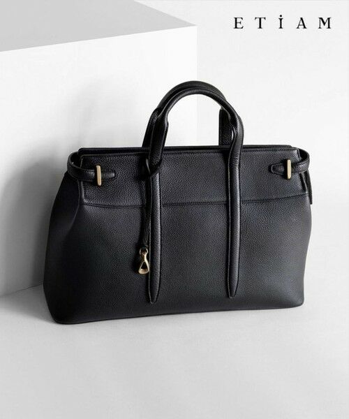 gotairiku / ゴタイリク ビジネスバッグ | 【ETIAM】シュリンク サイドベルトブリーフケース《Unite》（ブラック系）