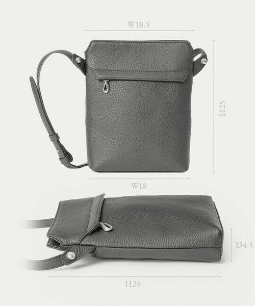 gotairiku / ゴタイリク ショルダーバッグ | 【ETIAM】シュリンク 縦型ショルダーバッグ《Grace》 | 詳細2