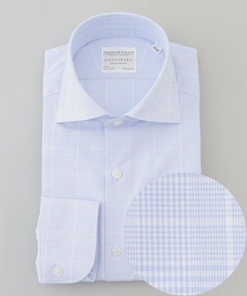 gotairiku / ゴタイリク シャツ・ブラウス | 【形態安定】PREMIUMPLEATS_ワイドカラー _通年ドレスシャツ(26年春夏限定色)（サックスブルー系4）