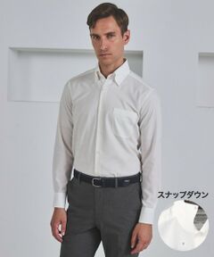 gotairiku / ゴタイリク シャツ・ブラウス | 春夏向け【形態安定】SUMMERPREMIUMPLEATS_スナップダウンカラー _織柄_ 長袖ドレスシャツ(26年モデル)