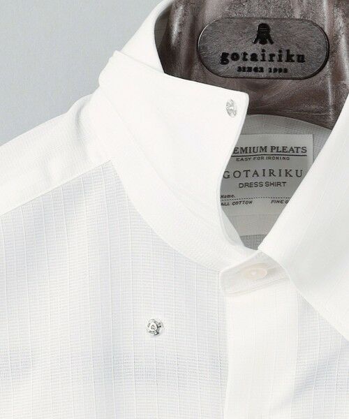 gotairiku / ゴタイリク シャツ・ブラウス | 春夏向け【形態安定】SUMMERPREMIUMPLEATS_スナップダウンカラー _織柄_ 長袖ドレスシャツ(26年モデル) | 詳細2