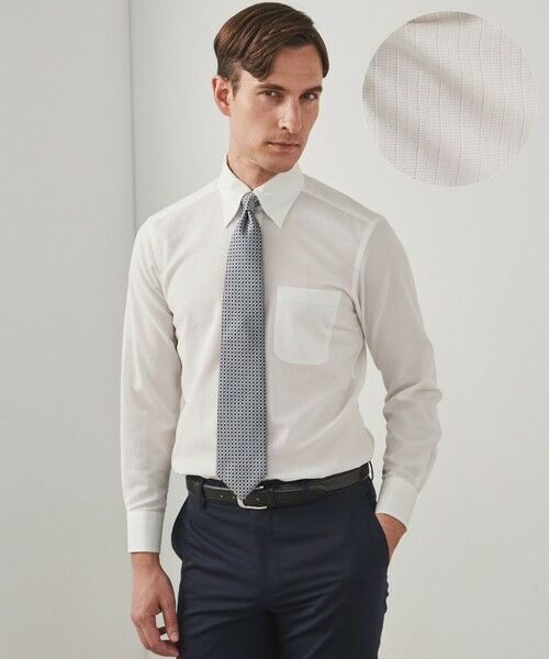 gotairiku / ゴタイリク シャツ・ブラウス | 春夏向け【形態安定】SUMMERPREMIUMPLEATS_スナップダウンカラー _織柄_ 長袖ドレスシャツ(26年モデル) | 詳細5