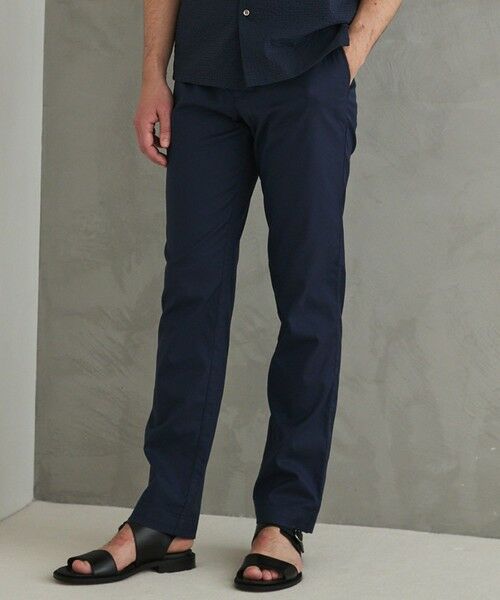 gotairiku / ゴタイリク その他パンツ | スラックスほど硬すぎず チノよりキレイ【接触冷感/吸水速乾/ストレッチ】クールモーション コットンパンツ（ネイビー系）