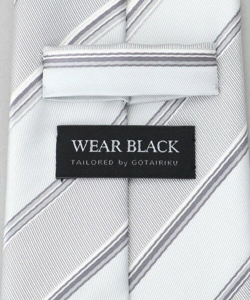 gotairiku / ゴタイリク ネクタイ | 【WEAR BLACK】フォーマル用_ストライプ ネクタイ | 詳細3