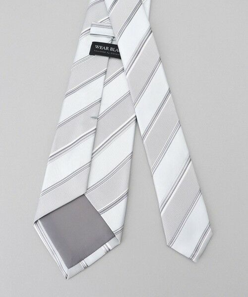 gotairiku / ゴタイリク ネクタイ | 【WEAR BLACK】フォーマル用_ストライプ ネクタイ | 詳細4