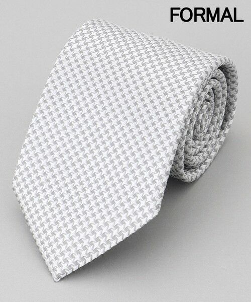 gotairiku / ゴタイリク ネクタイ | 【WEAR BLACK】フォーマル用_千鳥 ネクタイ（ライトグレー系8）