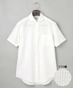 gotairiku / ゴタイリク シャツ・ブラウス | 春夏向け/カラミ織【形態安定】SUMMERPREMIUMPLEATS_セミワイドカラー 半袖ドレスシャツ(26年限定モデル)