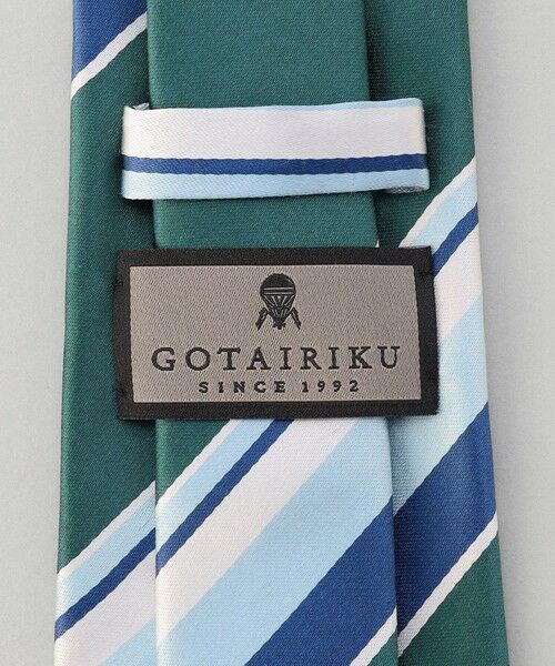 gotairiku / ゴタイリク ネクタイ | GOTAIRIKU別注【日本製】シルク ネクタイ_レジメンタル柄 | 詳細4