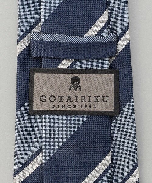 gotairiku / ゴタイリク ネクタイ | GOTAIRIKU別注【日本製】シルク ネクタイ_レジメンタル柄 | 詳細4
