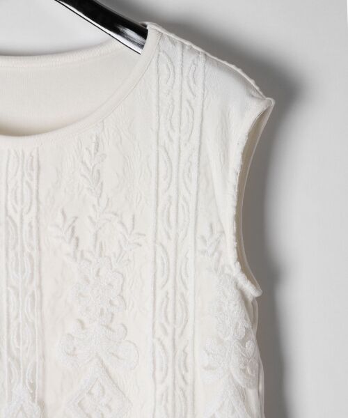 GRACE CONTINENTAL / グレースコンチネンタル Tシャツ | チュール刺繍ノースリーブ | 詳細15