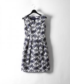 GRACE CONTINENTAL / グレースコンチネンタル ミニ丈・ひざ丈ワンピース | Palmtreeジャガードワンピース