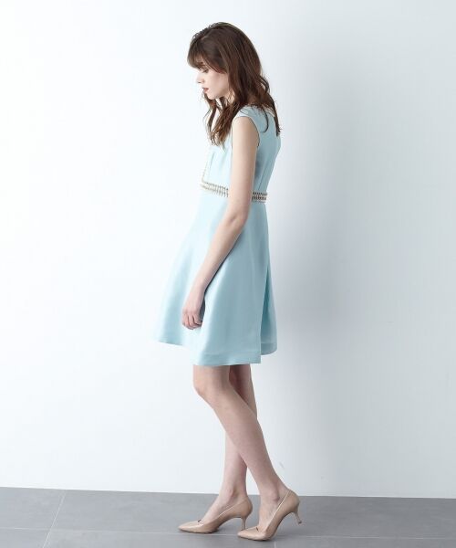 【新品】グレースコンチネンタル　ビジューシルクワンピースドレス