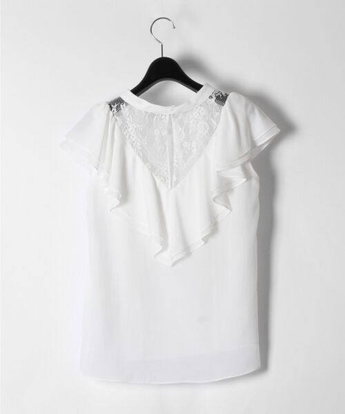 GRACE CONTINENTAL / グレースコンチネンタル Tシャツ | ローンフリルノースリーブ | 詳細1