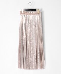 GRACE CONTINENTAL / グレースコンチネンタル ミニ・ひざ丈スカート | ベロアプリーツスカート